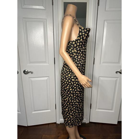 WeWoreWhat Cowl Neck Sunflower Print Dress Size 8 NWT - Picture 3 of 8